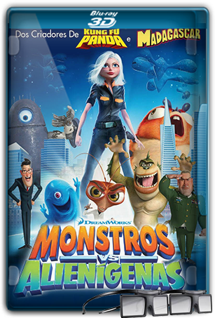 Monstros vs. Alienigenas – Torrent Dual Áudio BluRay 1080p 3D (2009)